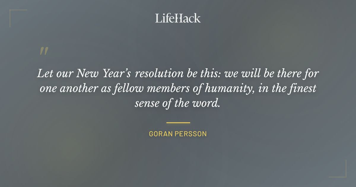 Quote by Goran Persson