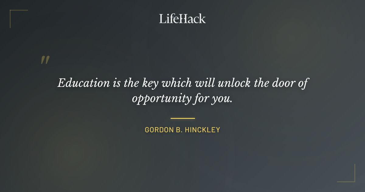Quote by Gordon B. Hinckley