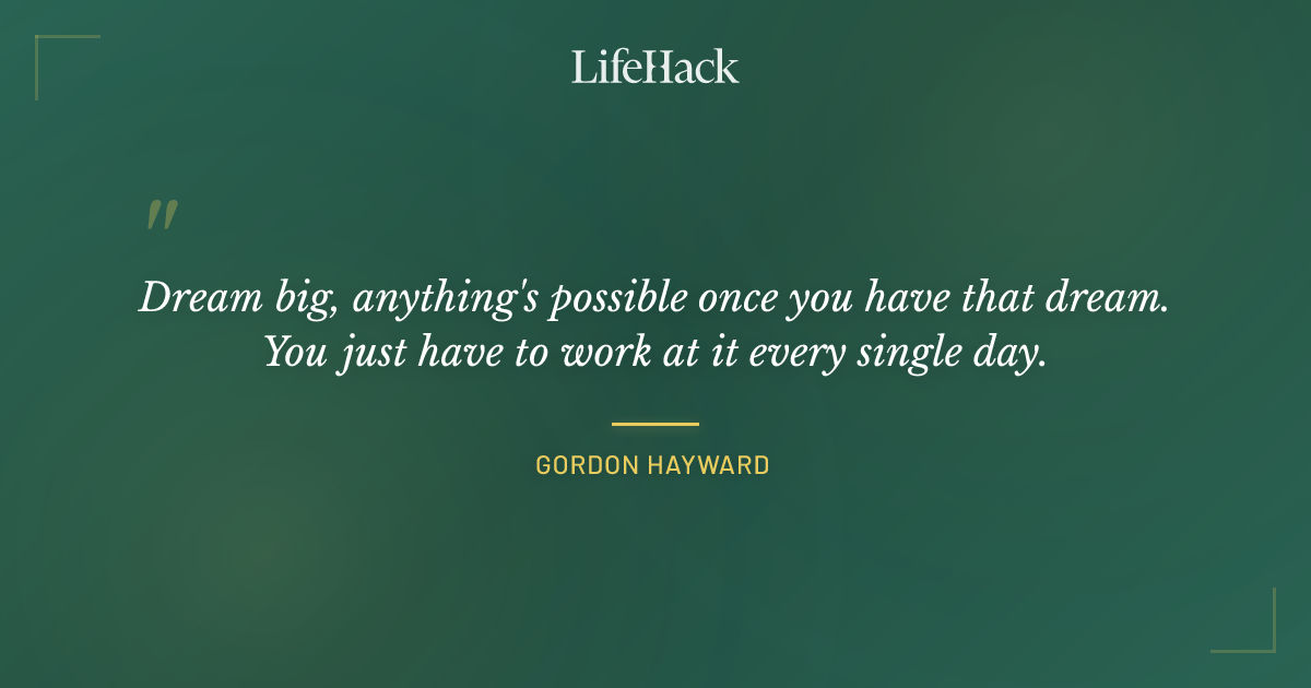 Quote by Gordon Hayward