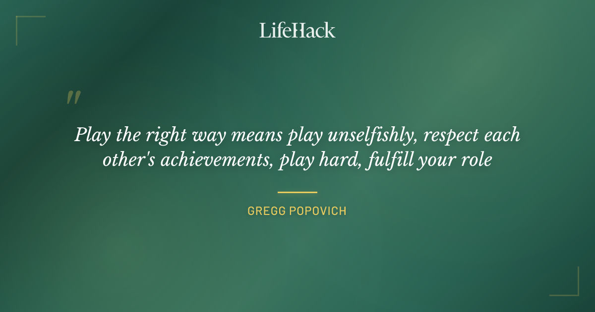 Quote by Gregg Popovich