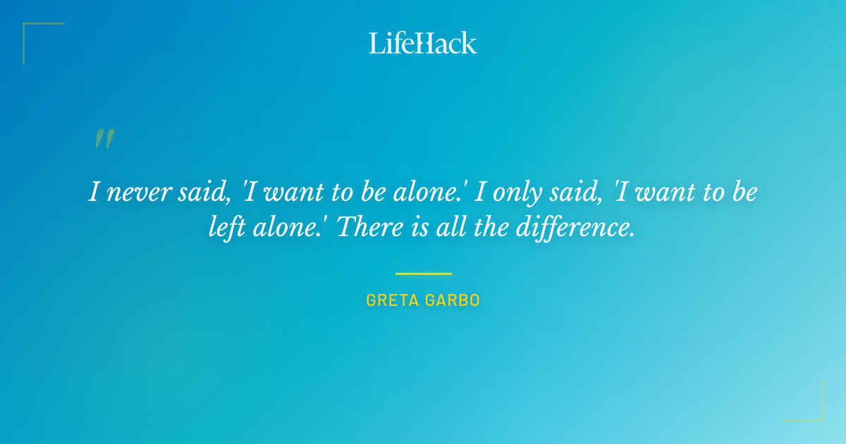 Quote by Greta Garbo