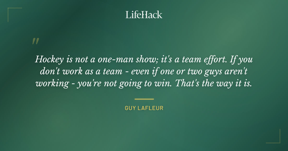 Quote by Guy Lafleur