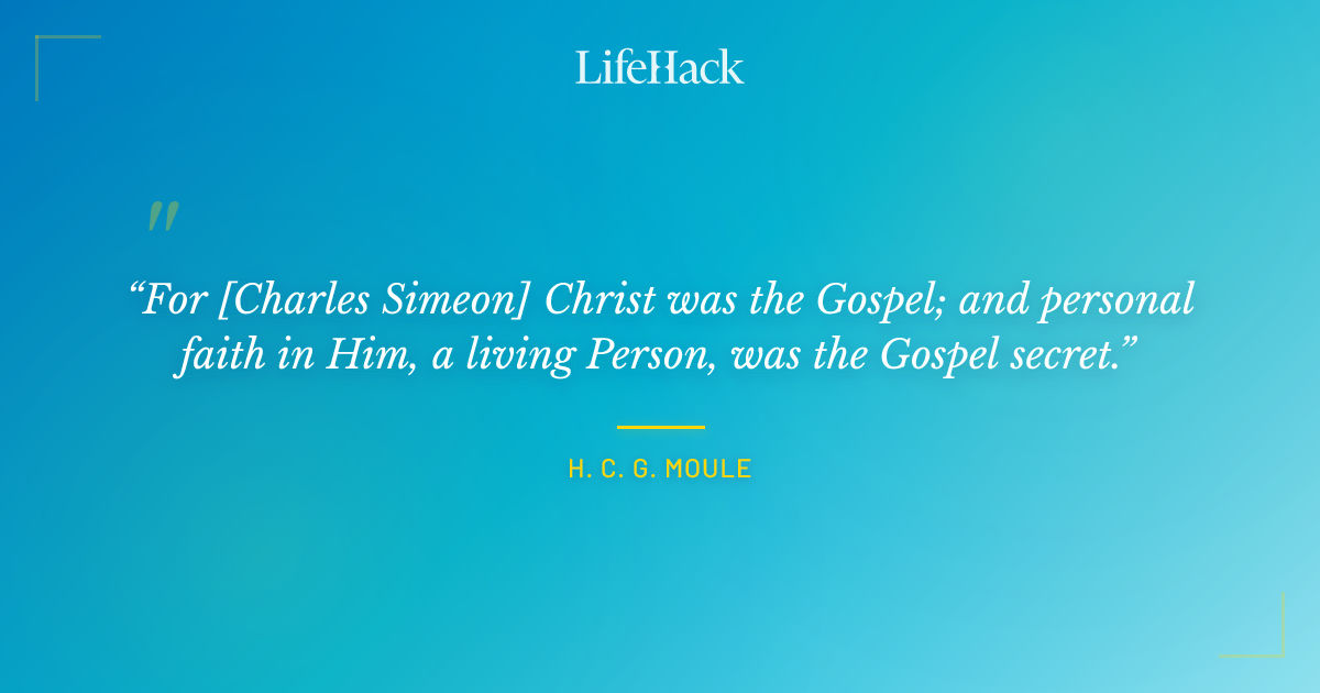 Quote by H. C. G. Moule