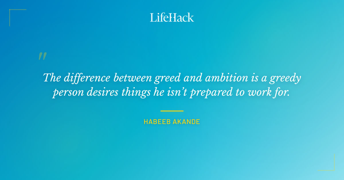Quote by Habeeb Akande
