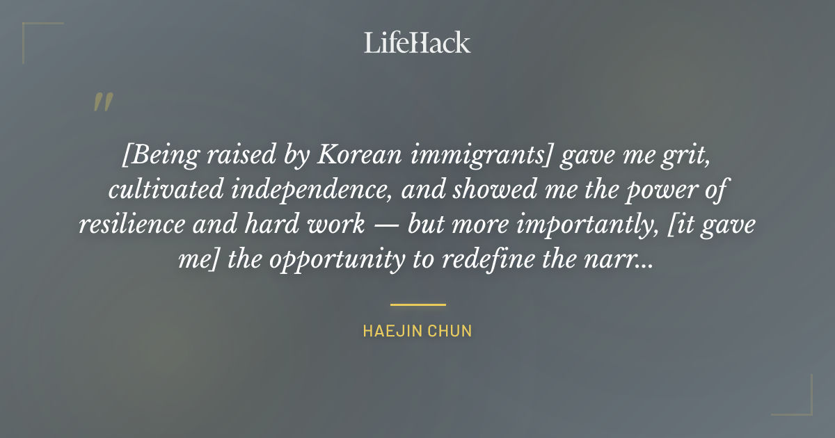 Quote by Haejin Chun