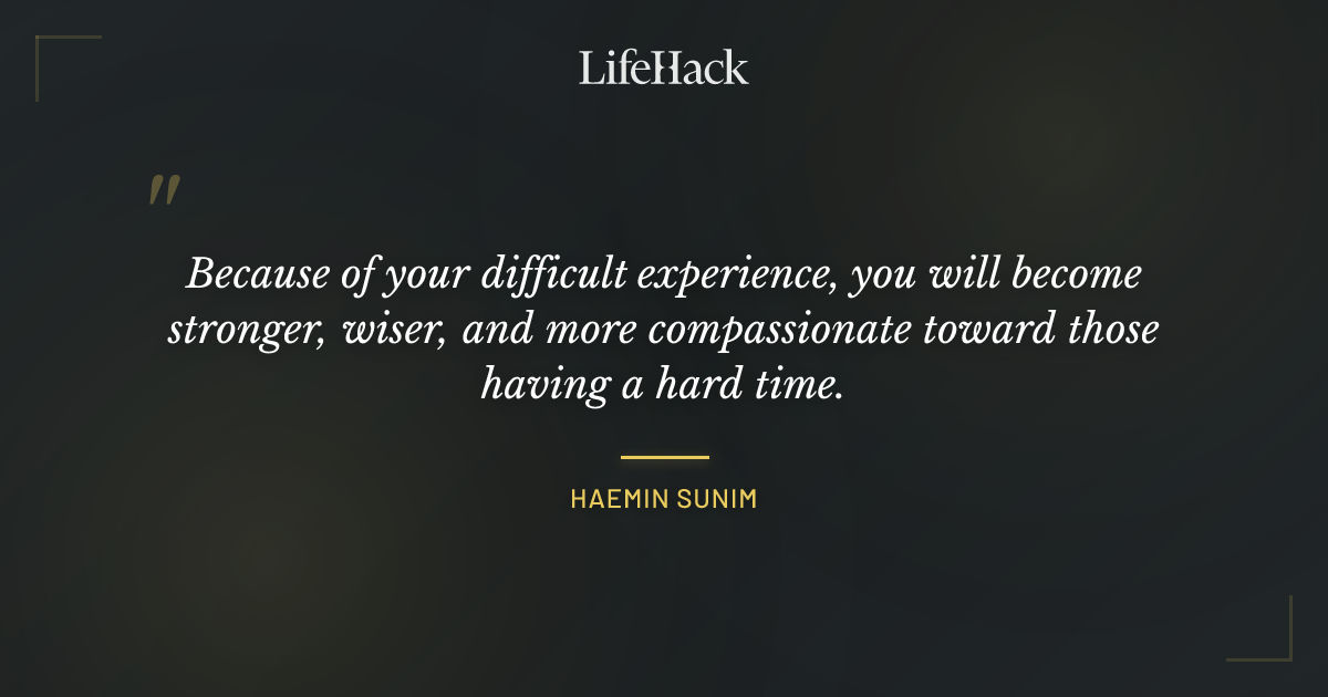 Quote by Haemin Sunim
