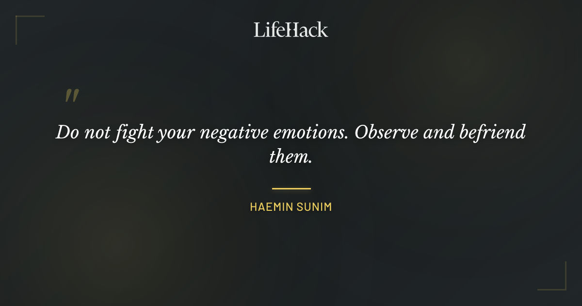 Quote by Haemin Sunim
