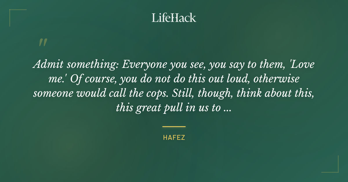 Quote by Hafez