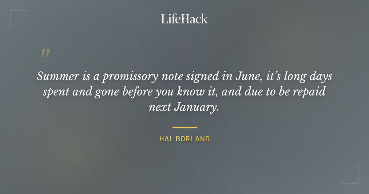 Quote by Hal Borland