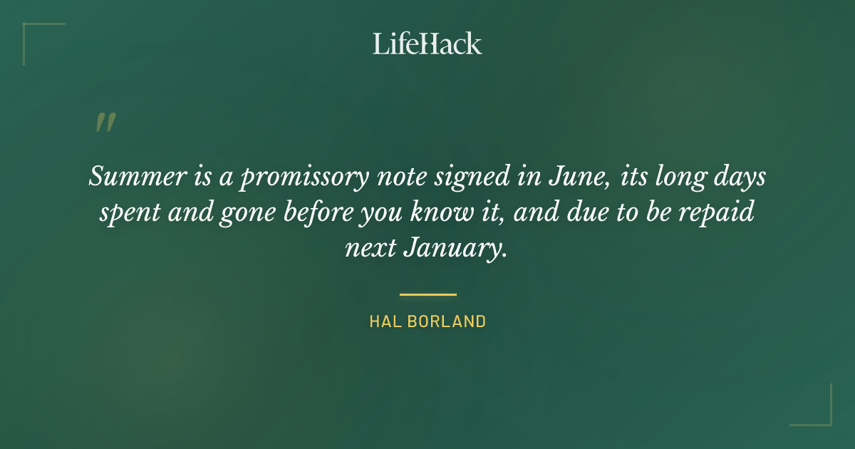 Quote by Hal Borland