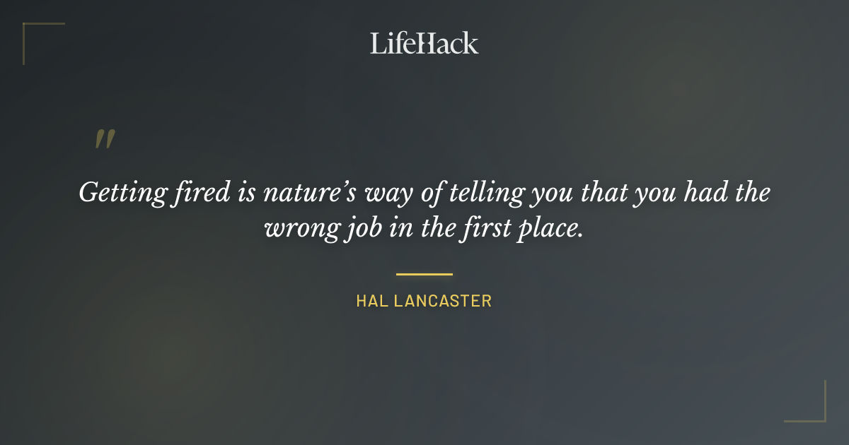 Quote by Hal Lancaster