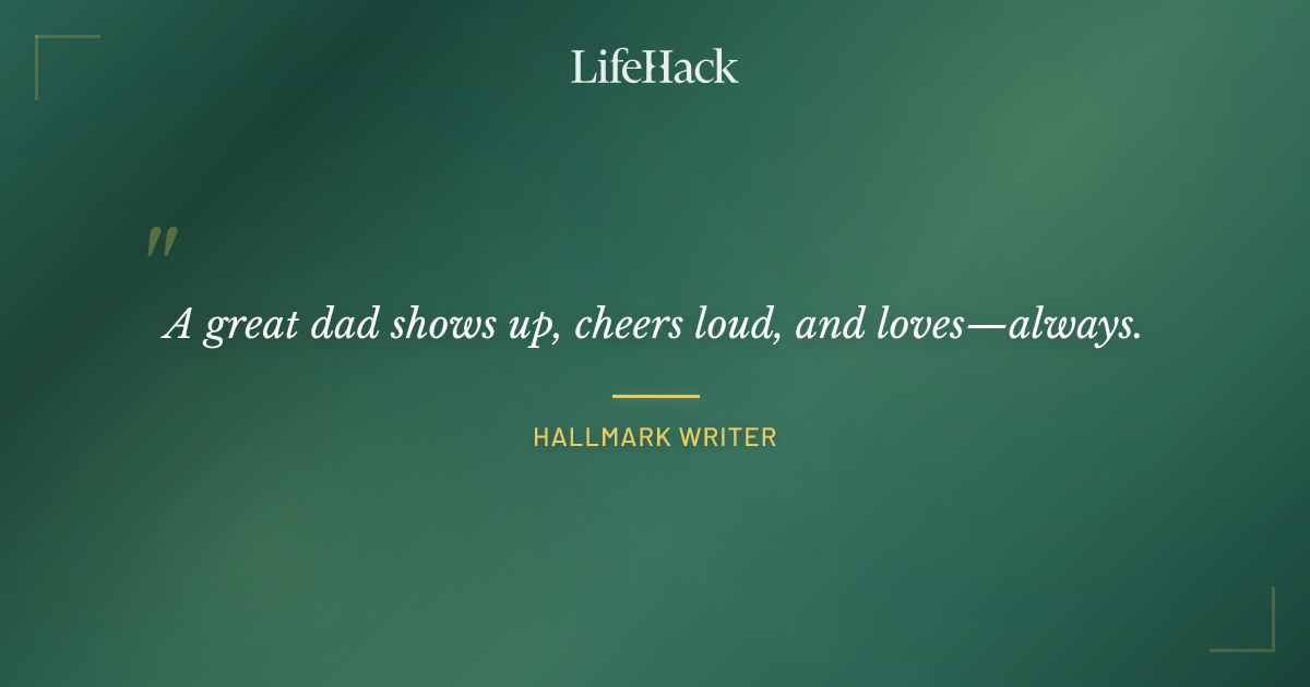 Quote by Hallmark writer