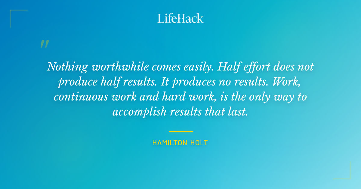 Quote by Hamilton Holt