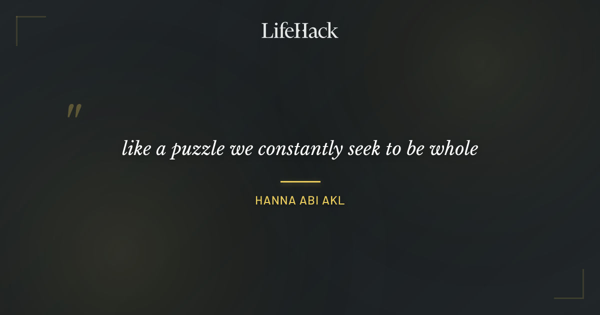 Quote by Hanna Abi Akl