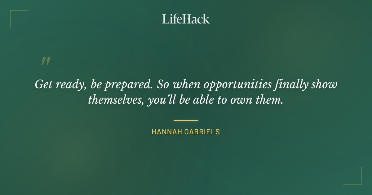 Quote by Hannah Gabriels