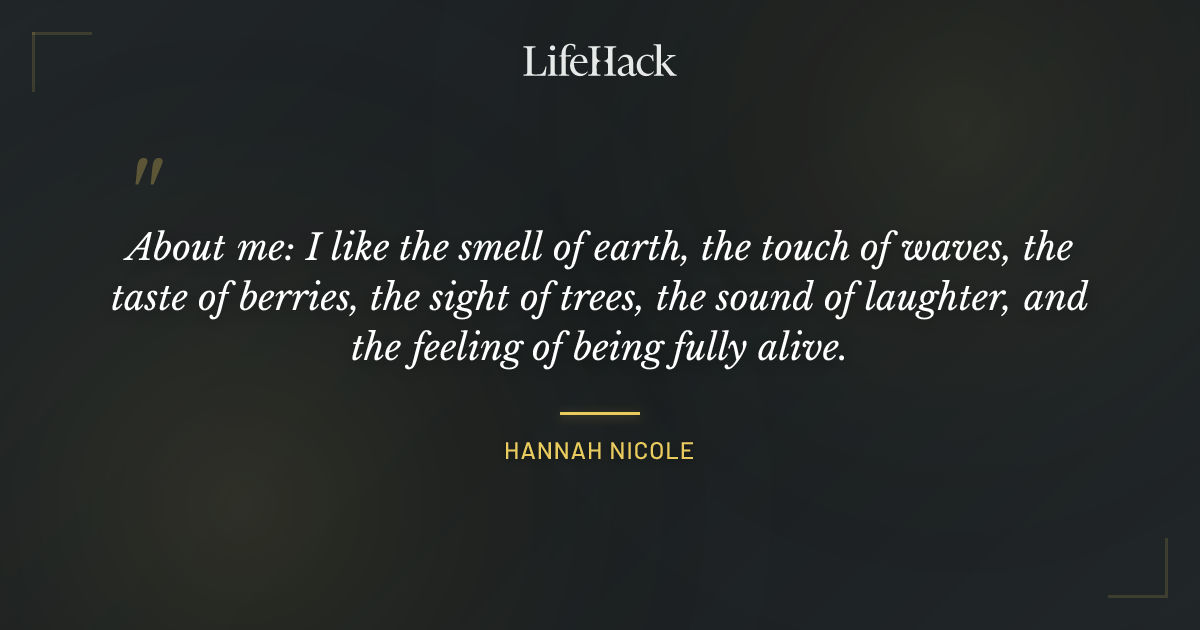 Quote by Hannah Nicole