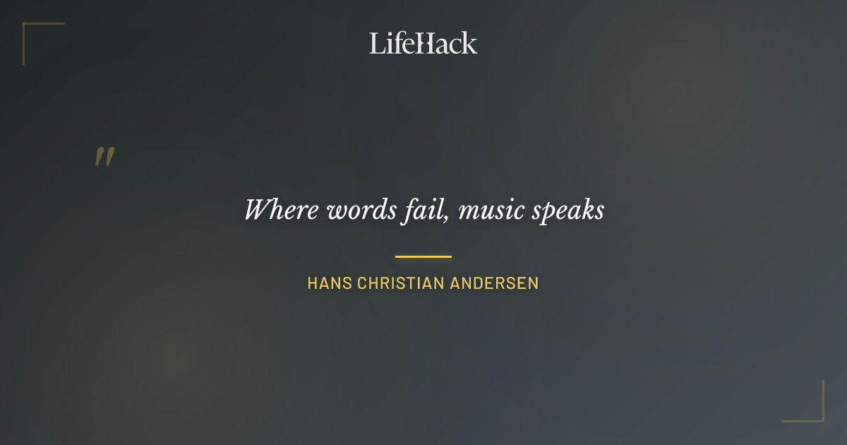 Quote by Hans Christian Andersen