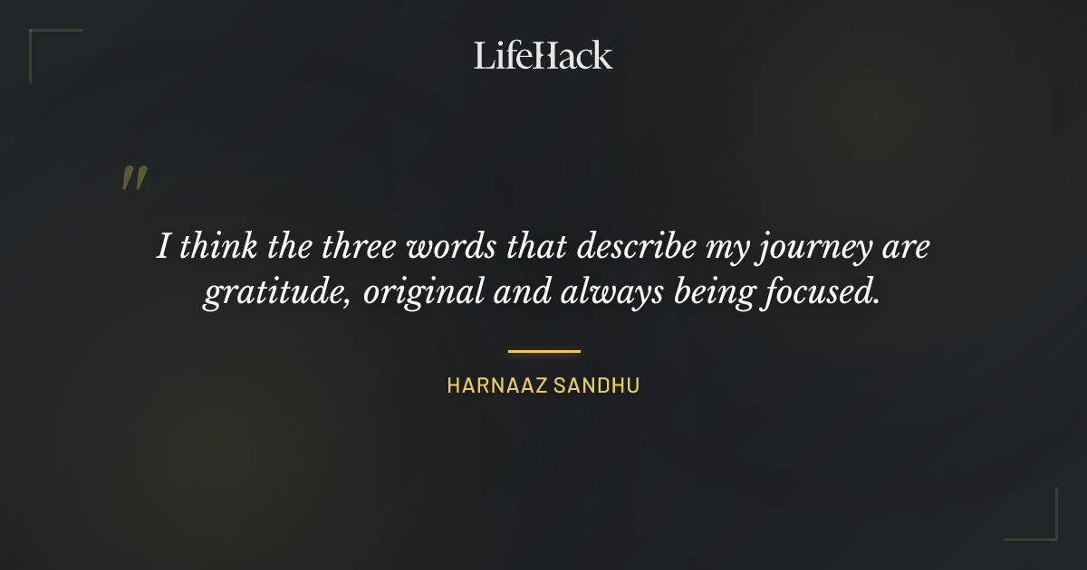 Quote by Harnaaz Sandhu