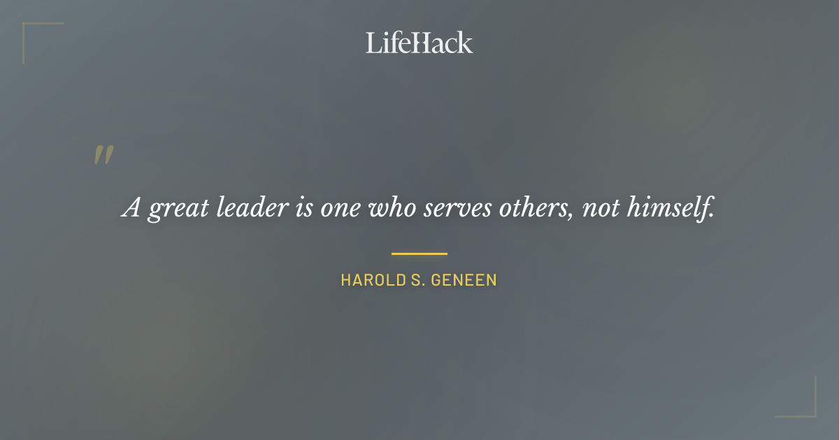 Quote by Harold S. Geneen