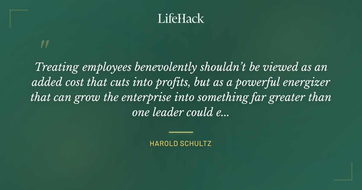 Quote by Harold Schultz