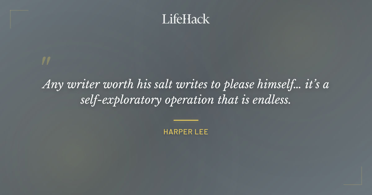 Quote by Harper Lee
