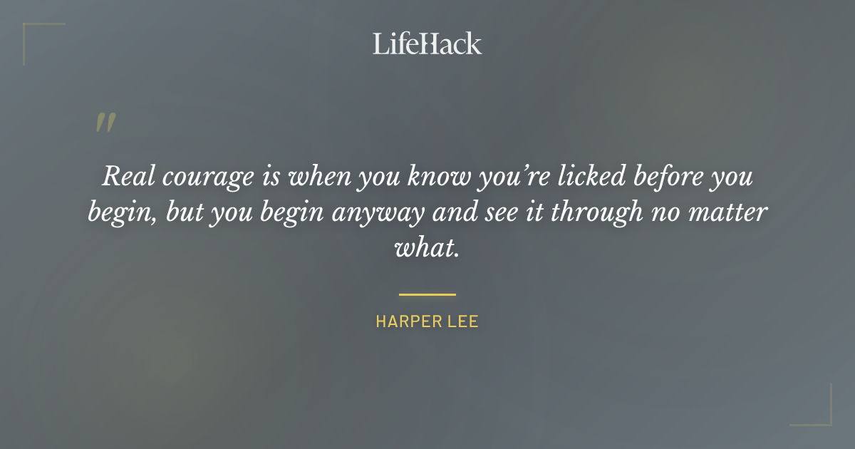 Quote by Harper Lee