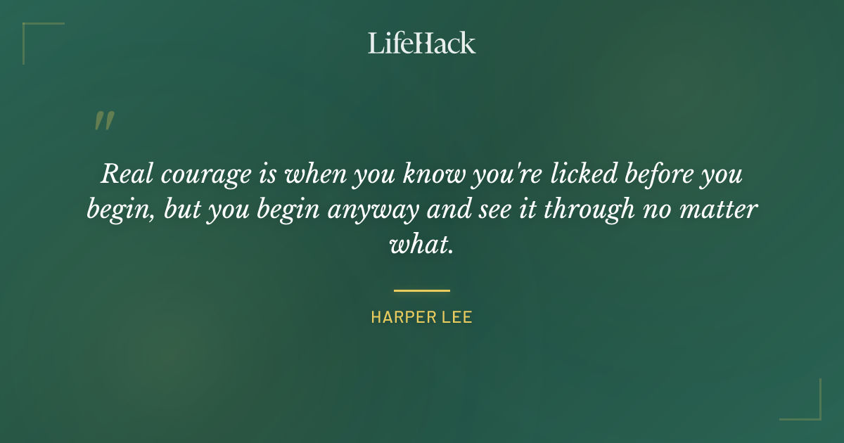 Quote by Harper Lee
