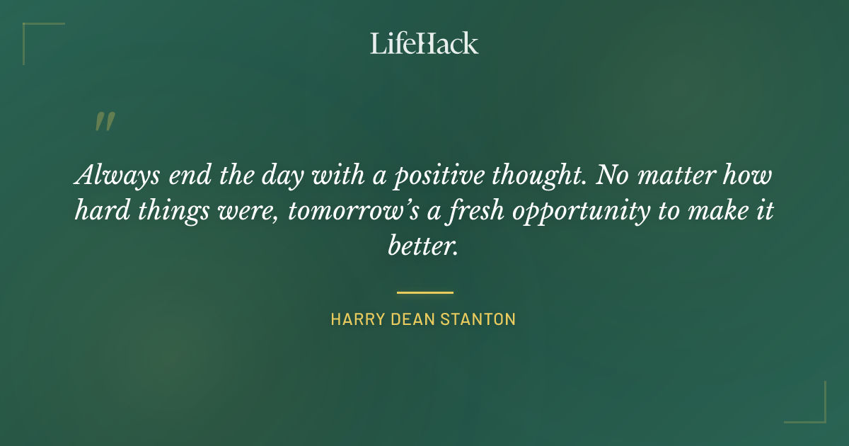 Quote by Harry Dean Stanton