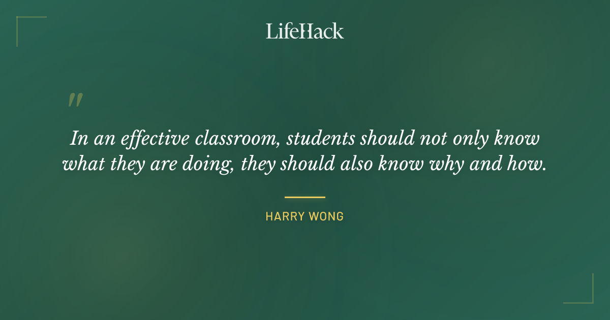Quote by Harry Wong