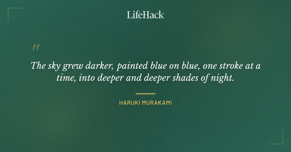 Quote by Haruki Murakami