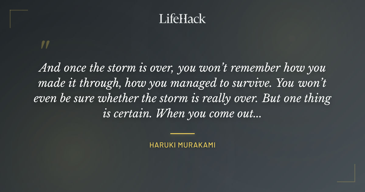 Quote by Haruki Murakami