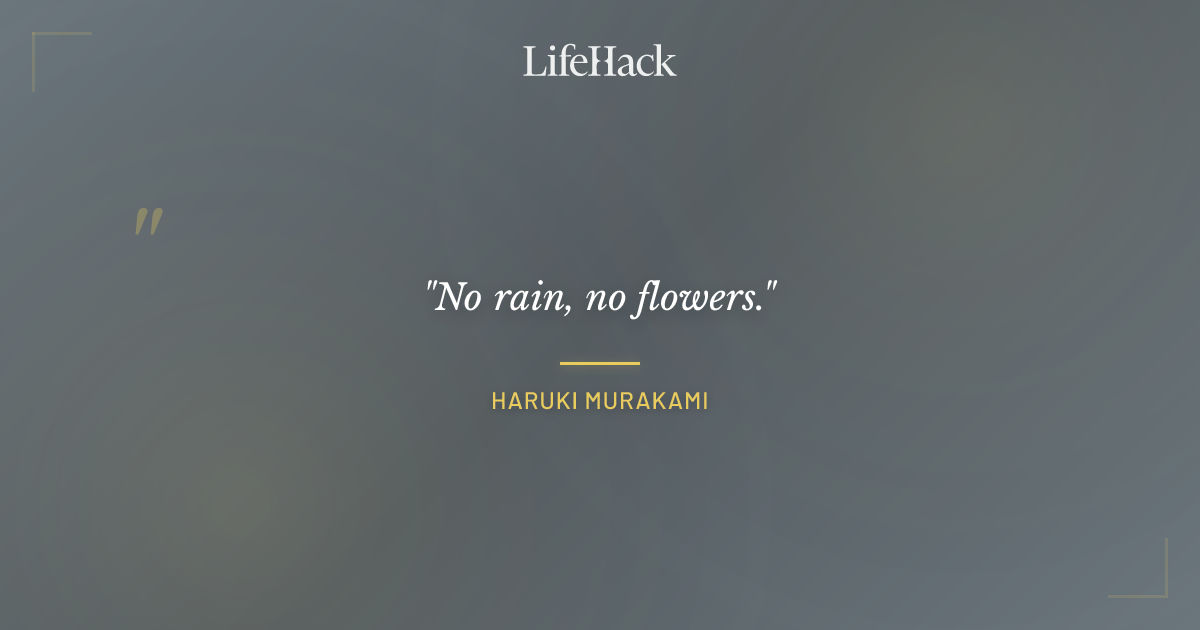 Quote by Haruki Murakami