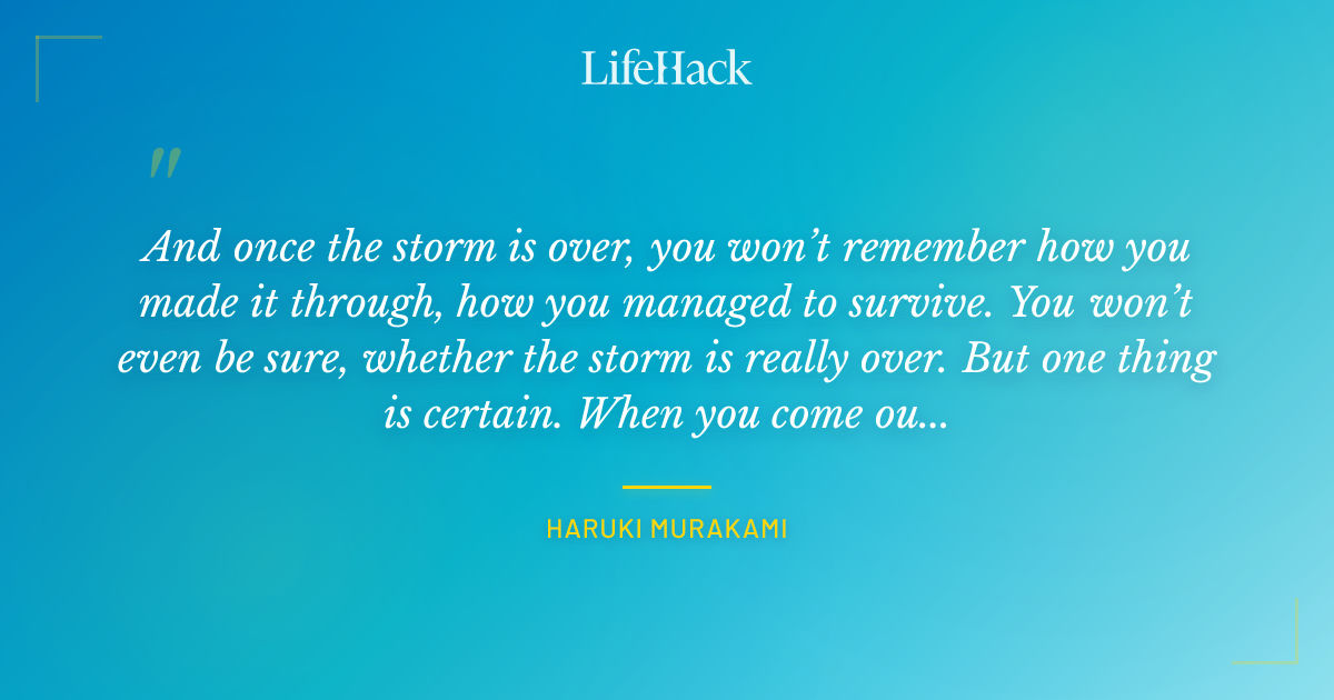 Quote by Haruki Murakami