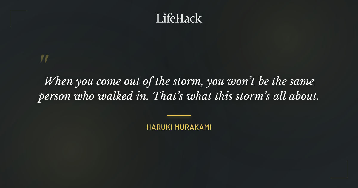 Quote by Haruki Murakami