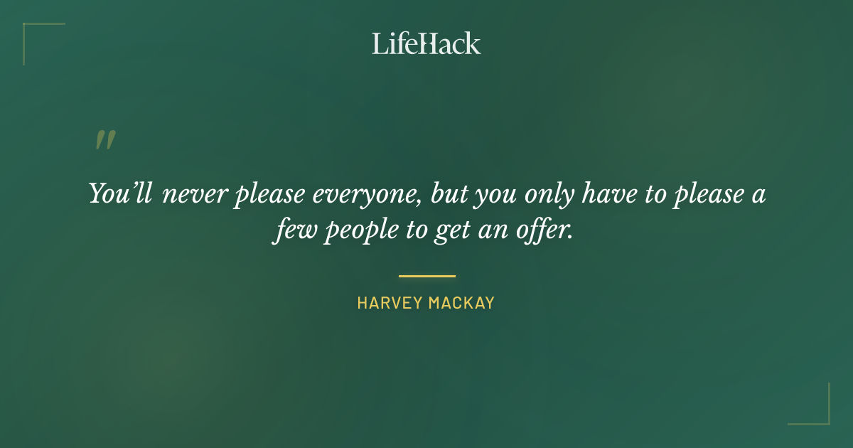 Quote by Harvey Mackay
