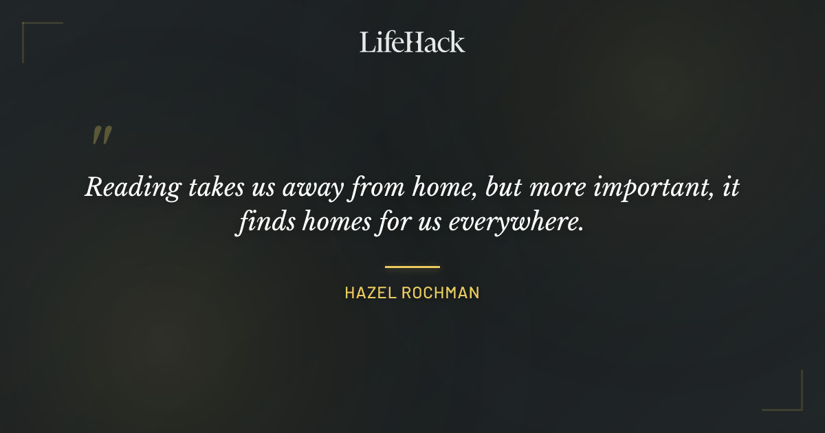 Quote by Hazel Rochman