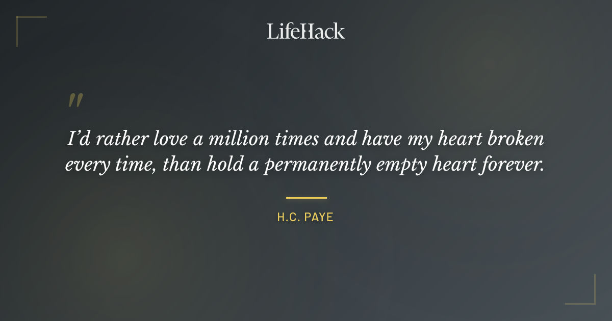 Quote by H.C. Paye