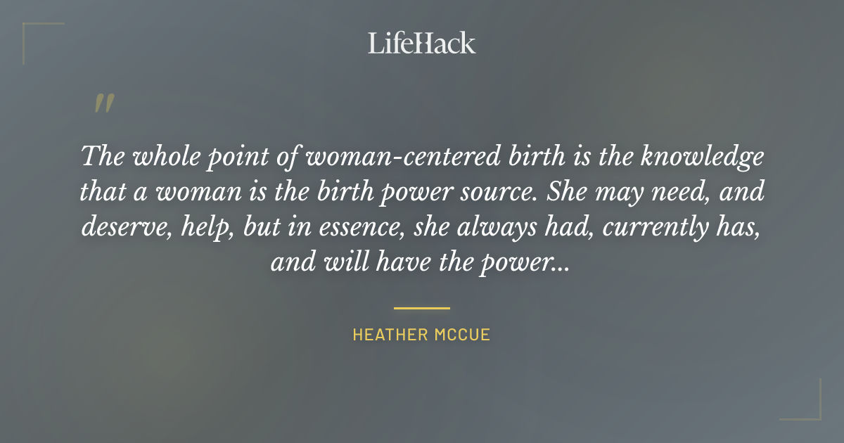 Quote by Heather McCue