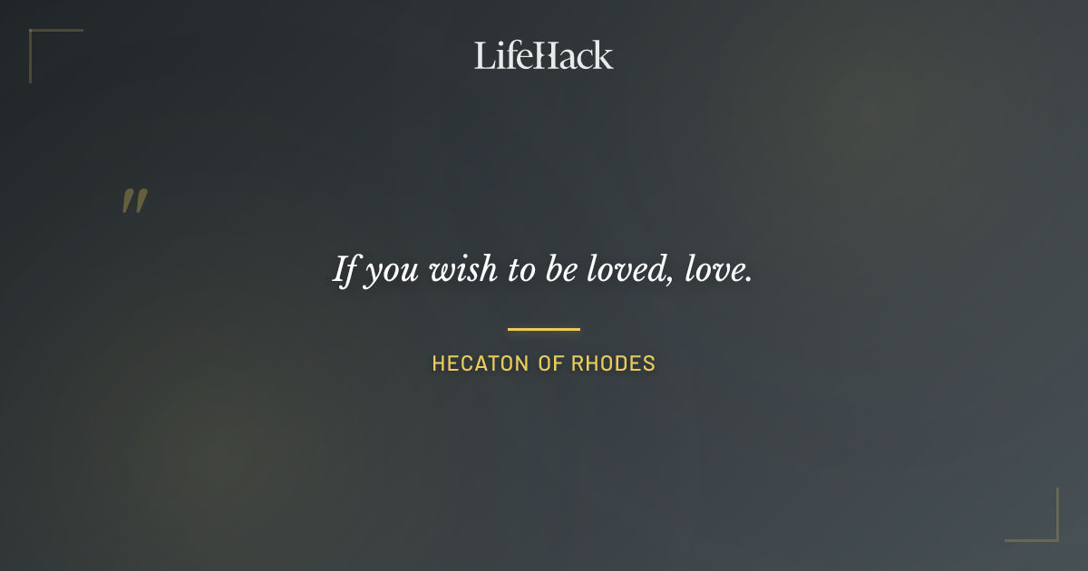 Quote by Hecaton of Rhodes