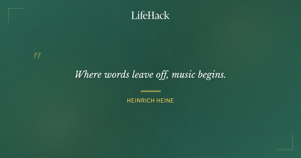 Quote by Heinrich Heine