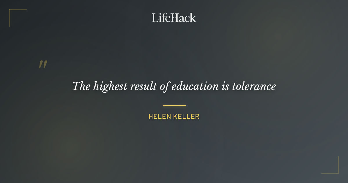 Quote by Helen Keller