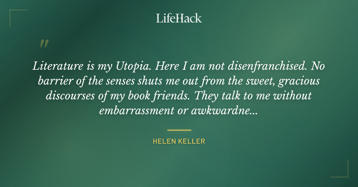 Quote by Helen Keller