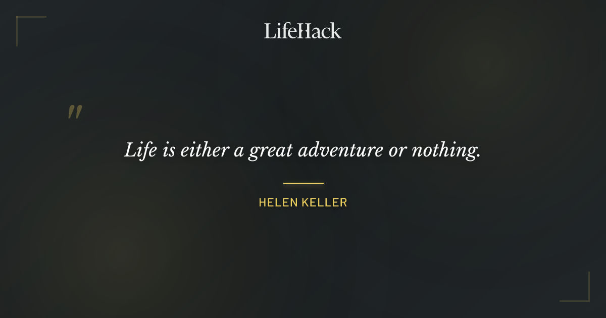 Quote by Helen Keller