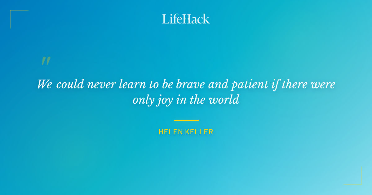 Quote by Helen Keller