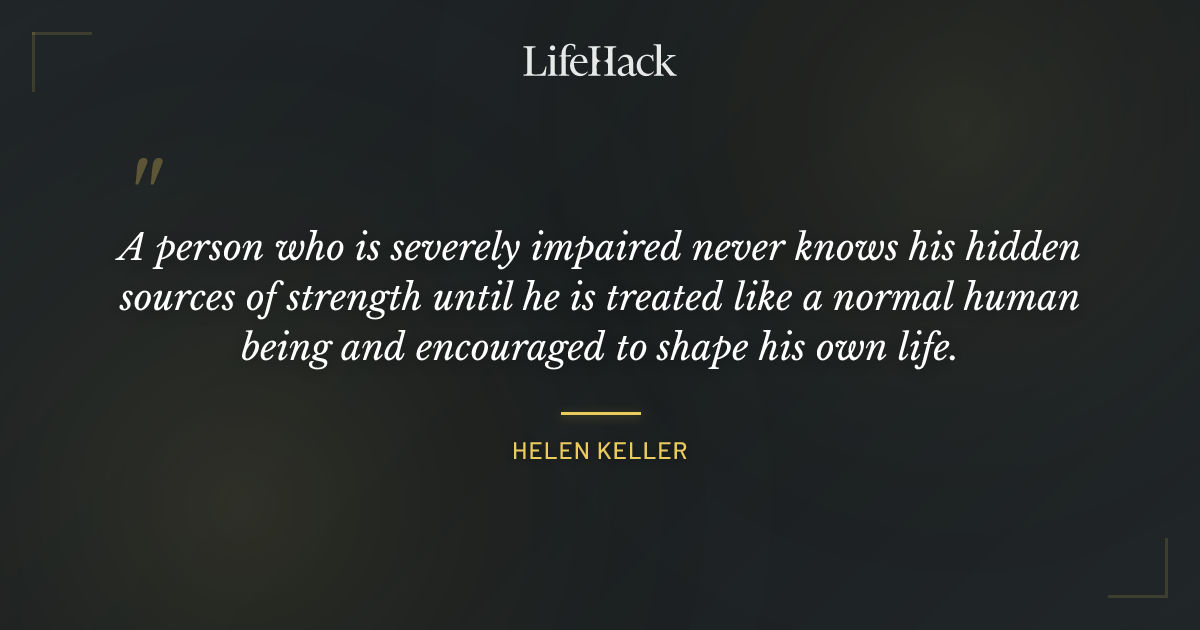 Quote by Helen Keller