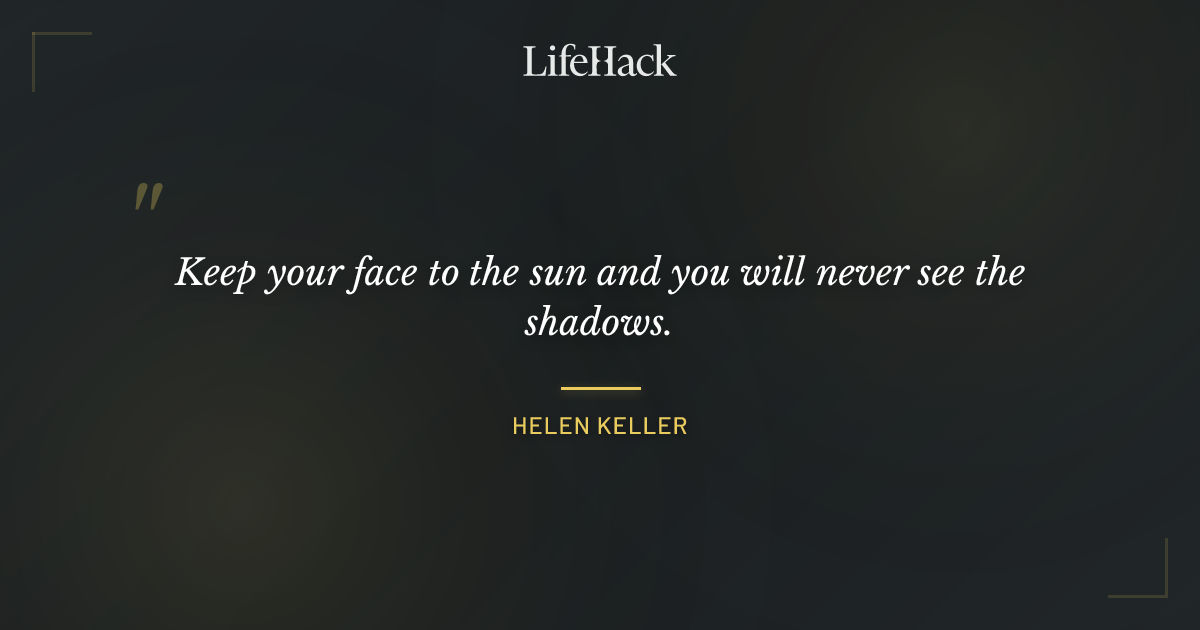 Quote by Helen Keller