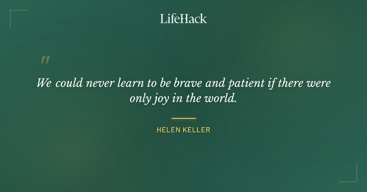 Quote by Helen Keller