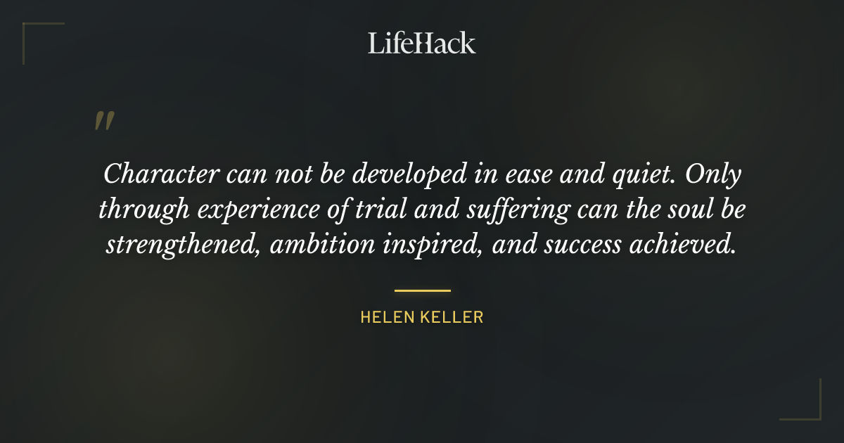 Quote by Helen Keller