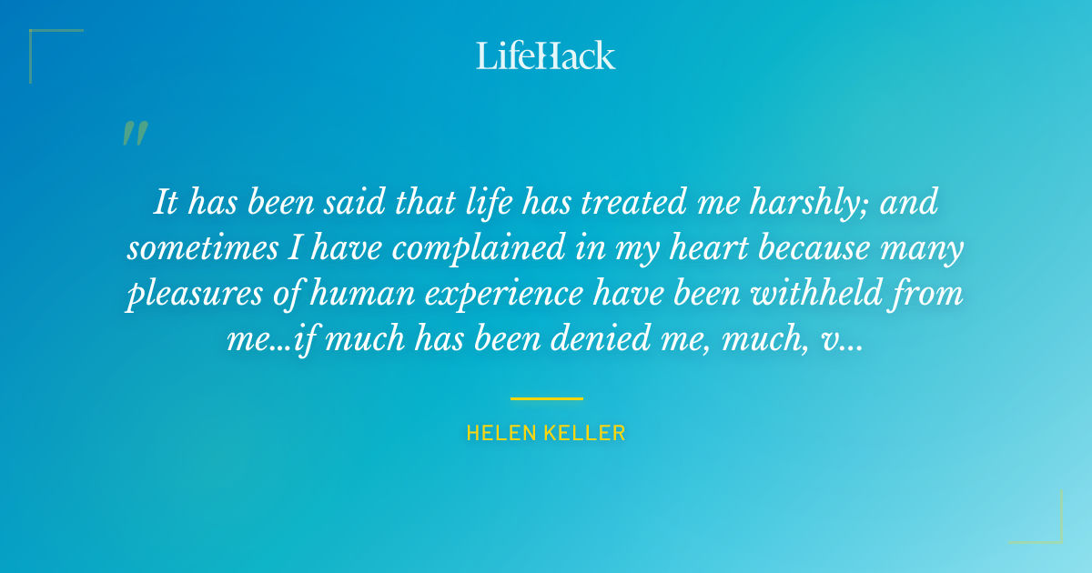 Quote by Helen Keller