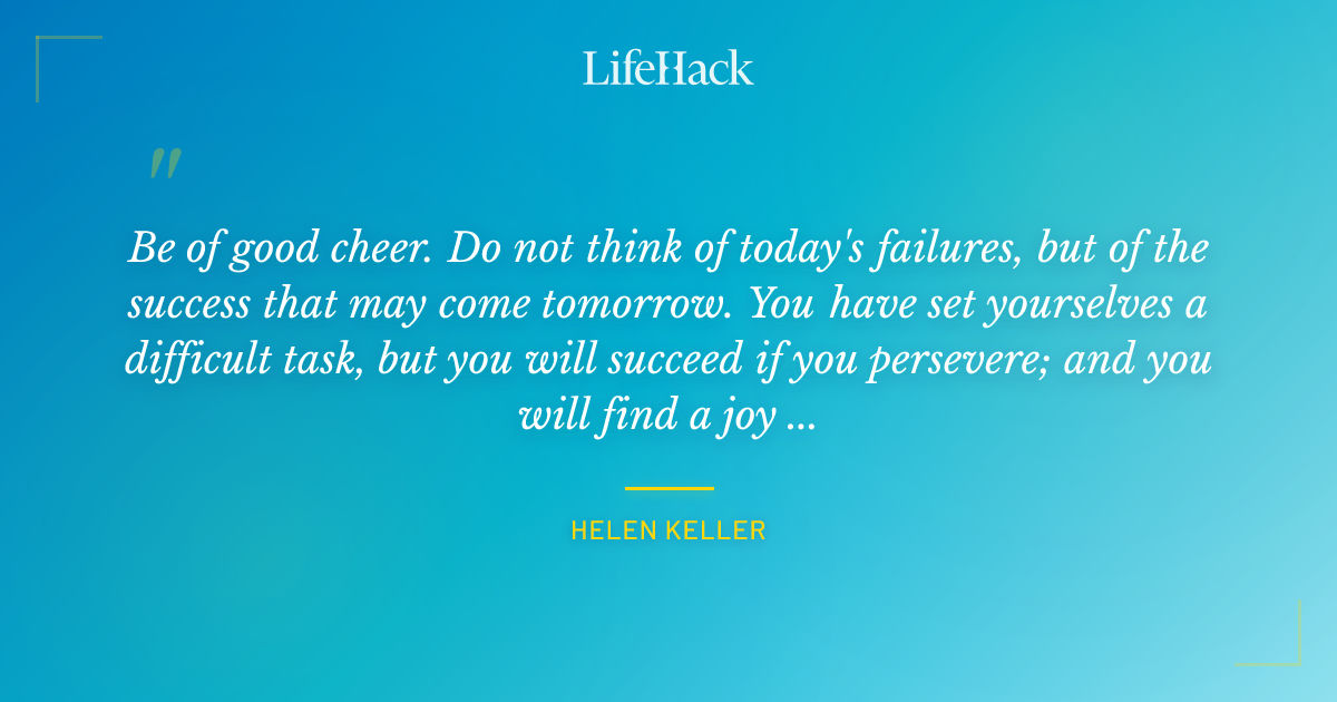 Quote by Helen Keller